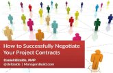How to successfully negotiate your project contracts - Daniel Elizalde