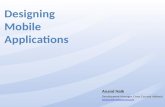 Designing Mobile Applications