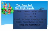 Power point presentation on the frog and the nightingale