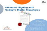 Universal Signing With CoSign Digital Signatures