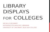 Library displays for colleges