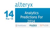 14for14 - Analytic Predictions for 2014 - Alteryx Webinar