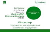 Lundquist CSR Online Awards 2010 - Global seminar - 7th presentation: Lundquist - Social Media
