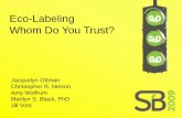 Eco-Labeling in Green Product Marketing – Who Do You Trust?