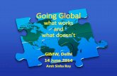 Going global – what works and what doesn’t - presentation at #GIMW