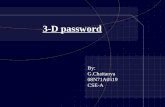 3d Password Ppt