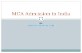 Mca admissions in india