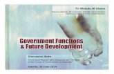 Government Functions and Future Development