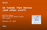 10  Trends  That  Matter (and other stuff)