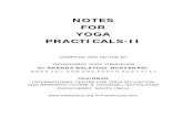 Yoga Practical Notes-II
