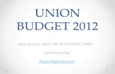 Union budget India 2012