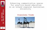 Enhancing communicative spaces for practice-based education in an inland regional Australian