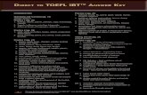 Direct to TOEFL iBT Answer Key