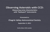 Observing Asteroids CCD