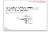 Kone Cranes XN10 Hoist Manual