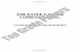 The Estee Lauder - Company Research Report - Academic Assignment - Top Grade Papers