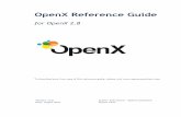 OpenX Reference Guide