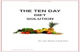 The Ten Day Diet Solution Adam Steer