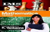 IMS - IAS Mathematics Optional Coaching Brochure 2012