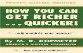 How You Can Get Richer... Quicker!