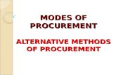 Alternative Methods of Procurement