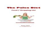 The Paleo Diet Food List