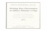 Bolker - Writing Your Dissertarion in 15 Minutes Day - Libro 149 p