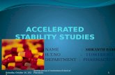 A Ppt on Accelerated Stability Studies