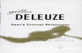 Gilles Deleuze Kants Critical Philosophy the Doctrine of the Faculties 1985