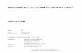 EchoLife WiMAX CPE Online Help(V100R001_01_universal_BM6X2)