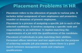 Placement Problems in HR Ppt