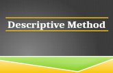 Descriptive Method - Group 3.Docx