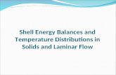 Shell Energy Balances and Temperature Distribution in Solids and Laminar Flows