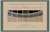 Construction Notes for a Steel String Guitar - Sample