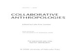 Collaborative Anthropologies I-2008