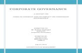 Code of Conduct and its impact on corporate governance
