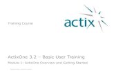ActixOne v3 2 Training