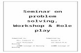 Seminar on Workshop