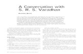 A Conversation With Srs Varadhan