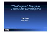 On Purpose Propylene Production UOP
