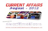 August Month's Current Affairs - Guide4BankExams