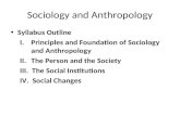 Introduction to Sociology and Anthropology