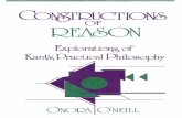 Onora o'Neill - Constructions of Reason - Explorations of Kant's Practical Philosophy)