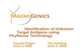Macrogenics-Identification of UnknownTarget Antigens Using Phynexus Technology-8099