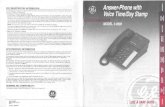 GE Answer-Phone 2-9896 Use & Care Guide