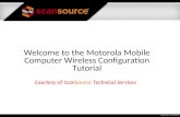 Motorola Solutions Mobile Computer Wireless Configuration Tutorial