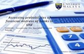 Assessing probabilities of financial distress of banks in UAE