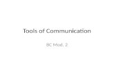 Tools of communication