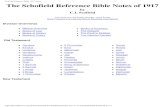 Scofield Reference Bible 1917 Notes - Reference Bible Notes of 1917 (b)