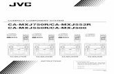 JVC MXJ Compact Component System Manual